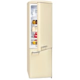 thumbnail of Exquisit Retro Kühl-Gefrierkombination RKGC250-70-H-160E magnolienweiss, 244 l Fassungsvermögen