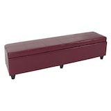 thumbnail of Panca con contenitore Kriens XXL, similpelle, 180x45x45cm certificato MVG ~ rosso