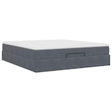 thumbnail of vidaXL Ottoman-Bett mit Matratze Dunkelgrau 160x200 cm Samt