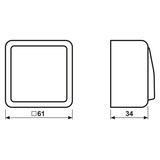 thumbnail of Jung Wippschalter 607 A WW 607AWW