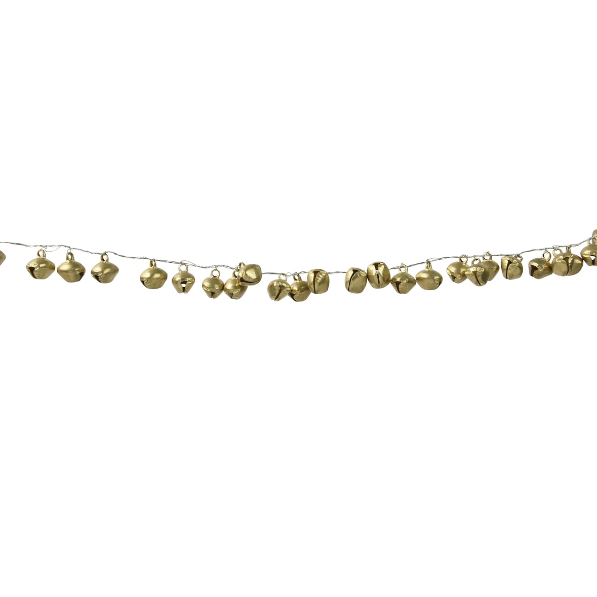 Girlande mit Glöckchen 1,20m Metall Gold