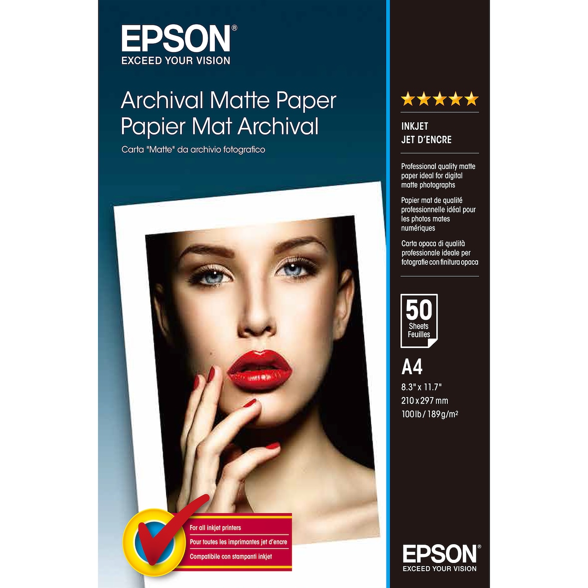 Epson Papel Archival Mate - A4 - 50 hojas