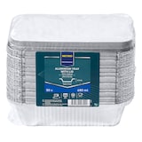 thumbnail of METRO PROFESSIONAL Aluminium bakjes met deksel, aluminium, 680 ml, zilver, 50 stuks