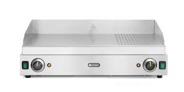 Plancha de asar Hendi versión 2/3 lisa 1/3 ranurada 3500W 720x550x245mm