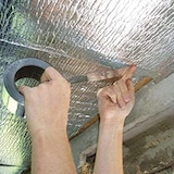 thumbnail of Aislante Térmico Reflexivo AUTOADHESIVO (6m²= 5m x 1,2m) + Cinta de Aluminio (10m) - Aislamiento de viviendas, persianas, radiadores…