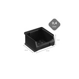 thumbnail of PROREGAL 10x Leitfähige Sichtlagerbox 1.0 | HxBxT 6x10x10cm | 0,4 Liter | ESD, Sichtlagerbehälter, Sichtlagerkasten