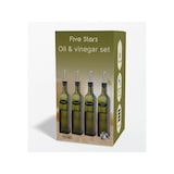 thumbnail of Olieflessen - 4 Delige Set - 500ML - Groen - Met RVS Schenktuit, Trechter, Stickers & Stift - Olie- en Azijnstel - Glazen Oliefles - Olijfolie Fles