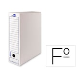 thumbnail of Caja Archivo Definitivo Liderpapel 104 Folio Carton Reciclado 325G/M2 Lomo 100 Mm Blanco 365X100X251 Mm
