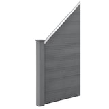 thumbnail of Helloshop26 - Clôture de jardin brise vue brise vent bois composite (wpc) gris 180 x 96 cm 03_0001475