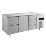 thumbnail of Gastro Kühltisch 1 Tür 5 Schubladen Umluftkühlung 1865x700x850mm -2/+8°C 474L