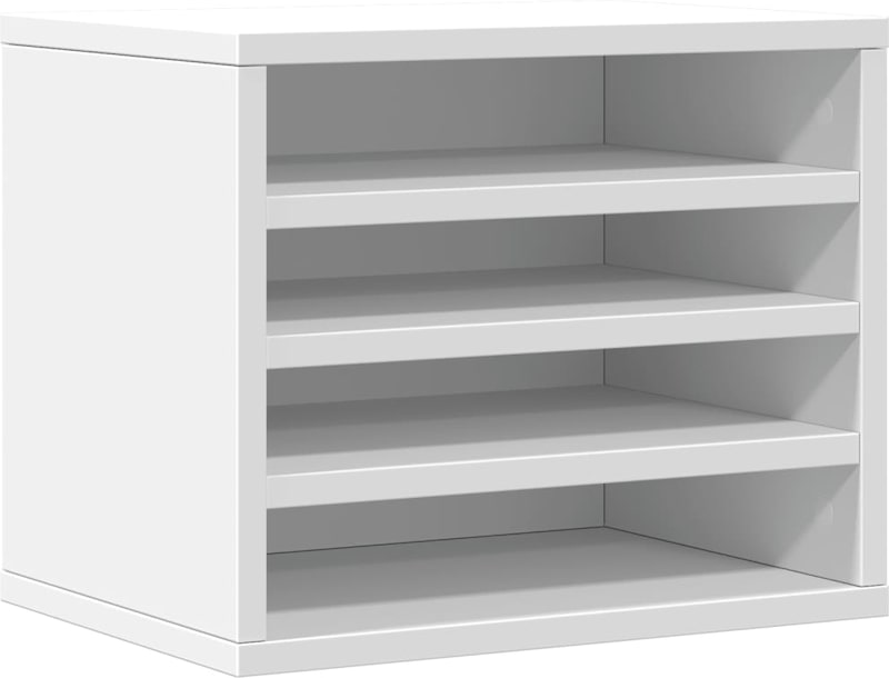 Helloshop26 - Büroschrank-Organizer 36 x 26 x 29,5 cm weißes Holzwerkstoff