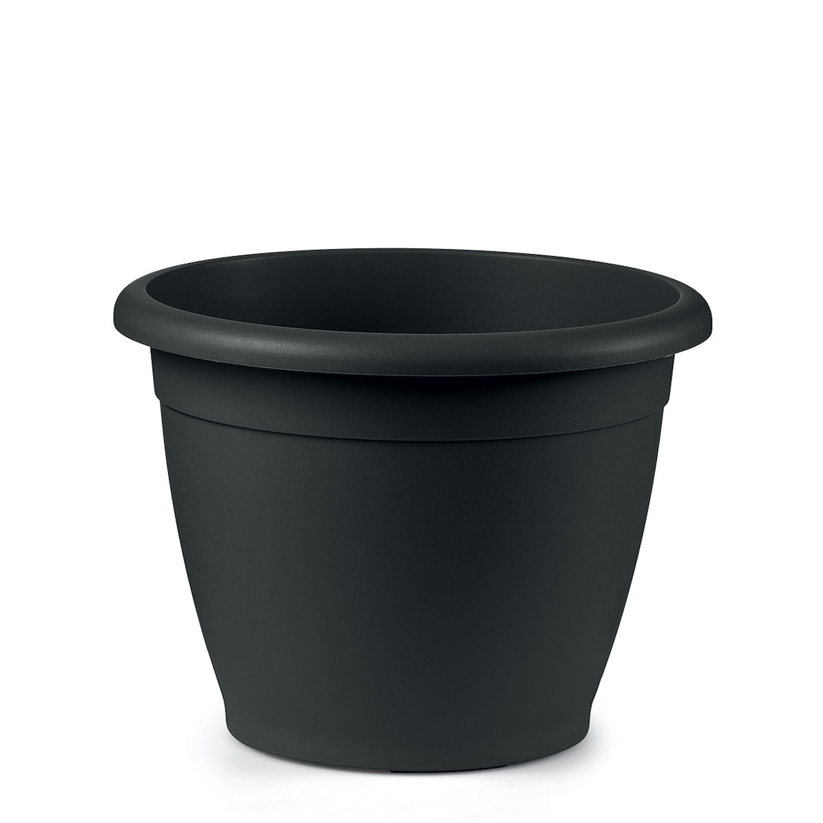 Pflanzgefäß Blumentopf Pflanztopf Naxos rund anthrazit Ø 40 x H 29 cm Veca