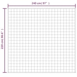 thumbnail of vidaXL Verzwaringsdeken 220x240 cm 15 kg stof grijs