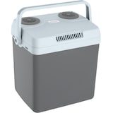 thumbnail of tectake geladeira portátil dual zone, refrigeração aquecimento, 44x32x45cm, cinzento moderno compacto