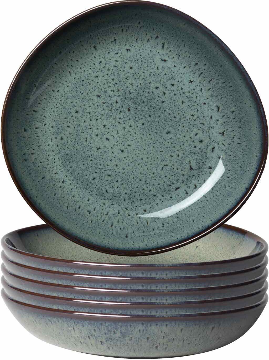 like. by Villeroy & Boch Lave gris Schale flach ø 21 cm 6er Set