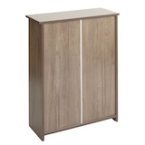 thumbnail of Scarpiera salvaspazio con 2 ante a ribalta HWC-K45 MDF legno paulonia marrone