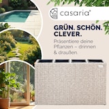 thumbnail of Casaria Poly Rattan Blumentopf herausnehmbar Creme