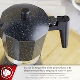 thumbnail of MAGEFESA ONIX Cafetera Italiana de 9 Tazas o 450ml Fabricada en Acero Inoxidable y Aluminio, Es Compatible con Todo Tipo de Fuegos Incluido Inducción