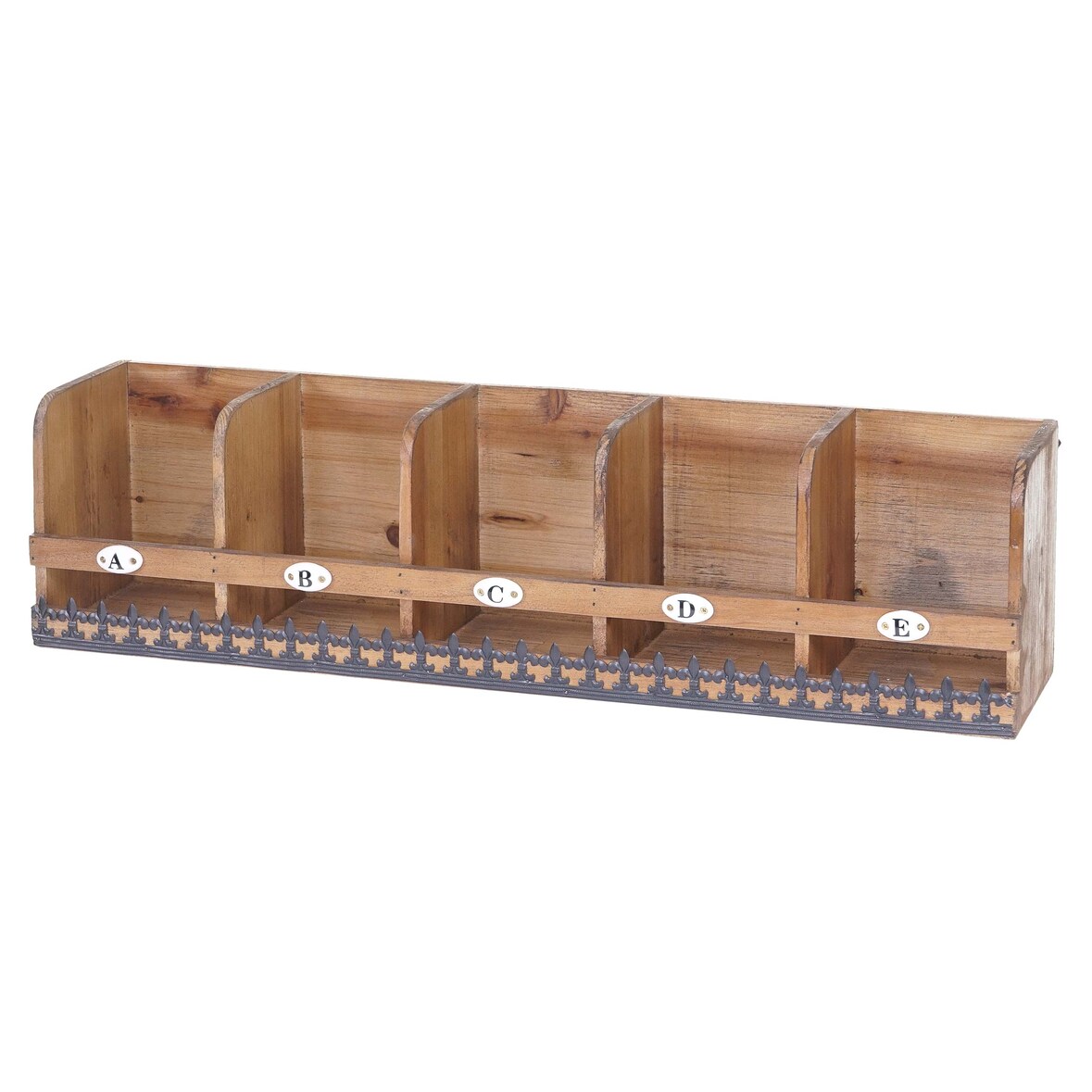Wandregal | HxBxT 71x18x16cm| Tanne Holz massiv Vintage Shabby-Look | Hängeregal Regal