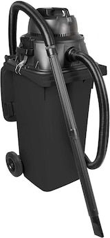thumbnail of Nass-/Trockensauger/Industriesauger 1100 Watt, mit 120 Liter Behälter (DIN Mülltonne) grau