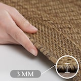 thumbnail of Balkonteppich Einfarbig Wetterfest Waschbar Strapazierfähig Terrasse Garten Schadstoffgeprüft Braun 200x290 cm – ORIANA von Kadima Design