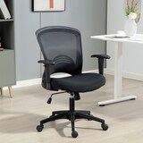 thumbnail of HOMCOM Sedia da Ufficio Traspirante ad Altezza Regolabile Nera