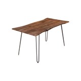 thumbnail of SAM® Esstisch Baumkante massiv Akazie nussbaum 120 Hairpin-Gestell schwarz HANNAH
