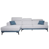 thumbnail of Sofa HWC-G44, Ecksofa L-Form 3-Sitzer, Liegefläche Nosagfederung Taschenfederkern verstellbar 277cm ~ links, hellgrau
