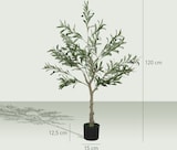 thumbnail of HOMCOM olivo artificial 120 cm planta artificial decorativa grande árbol artificial de interior con 20 aceitunas decoración para hogar oficina verde