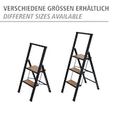 thumbnail of WENKO Alu-Design Klapptrittleiter 2-stufig Schwarz