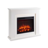 thumbnail of CrownFlame Elektrokamin Hektor - Elektrischer Kamin Mit Heizung, LED-Beleuchtung, 3D-Flammeneffekt & Fernbedienung - Standkamin - Weiß