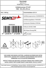 thumbnail of SemyTop PP Big Bag - 90x90x90 cm - SWL 1000kg - wiederverschließbar - 2 Stück