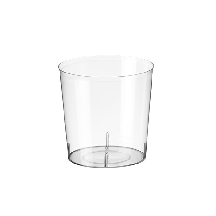 VASOMADRID S.L., Vaso Media Pinta 300, Caja de 400 uds, Capacidad de 330 ml, Poliestireno, transparente, ref. VA-330