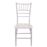 thumbnail of Sedia legno chiavari sbiancato c/cuscino cm40x40h43/92