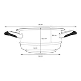 thumbnail of ECOVITAM – Insert en inox 18/10 pour cuisson vapeur  – Diamètre 20cm - Fabriqué en Italie