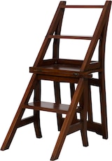 thumbnail of BISCOTTINI Stuhl/treppe aus massivem mahagoniholz mit nussholz finish l44xpr38xh90 cm. 38x44x90 cm