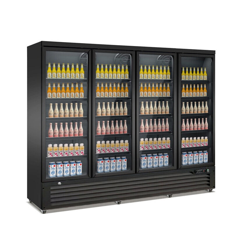 Gastro Getränkekühlschrank Kühlschrank Gewerbekühlschrank 2000l 4 Türen 2500x705x2050mm | + GT24 Geschirrtuch