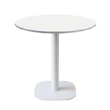 thumbnail of Restootab - Tafel Ø70cm - model Round witte voet inox randen
