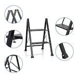 thumbnail of Escada dobrável SOLID W5 preto hjh OFFICE