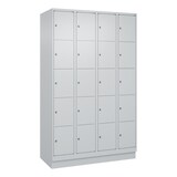 thumbnail of C+P Schließfachschrank Classic PLUS, Sockel, 4 Abteile, 1950x1200x500mm, 7035/70
