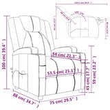 thumbnail of vidaXL Massagesessel Anthrazit Kunstleder