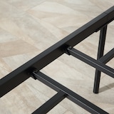 thumbnail of HOMCOM Struttura Letto Singolo Legno Acciaio Doghe Stile Industriale