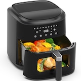 thumbnail of 9L XL Heißluftfritteuse Airfryer mit Sichtfenster & Touchscreen, 360° Heißluft-Technologie, LED-Anzeige, 9 Programme, 2350W, fettarm & ohne Öl