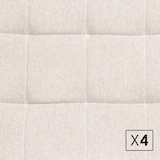 thumbnail of Pack de 4  sillas de comedor estilo Contemporáneo color Gris Arena. Modelo Nadia