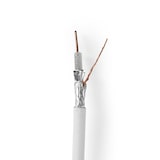 thumbnail of Câble Coaxial  Protégé Contre Les Interférences De 4g/lte  25,0 M  Boîte-cadeau  Blanc Usage Non Intensif Nedis