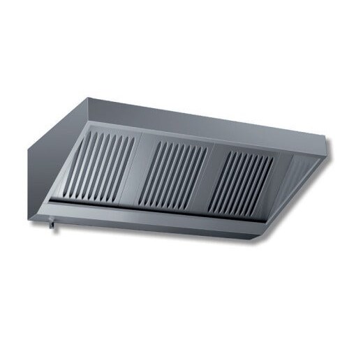 Cappa Inox a parete SNACK con motore 260x70