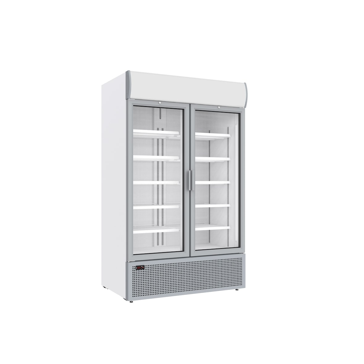 METRO PROFESSIONAL Réfrigérateur à porte vitrée S1300SCTDSLIM, metal/verre, 73,6 x 120 x 200,9 cm, 981 L, réfrigération ventilée, avec serrure, blanc