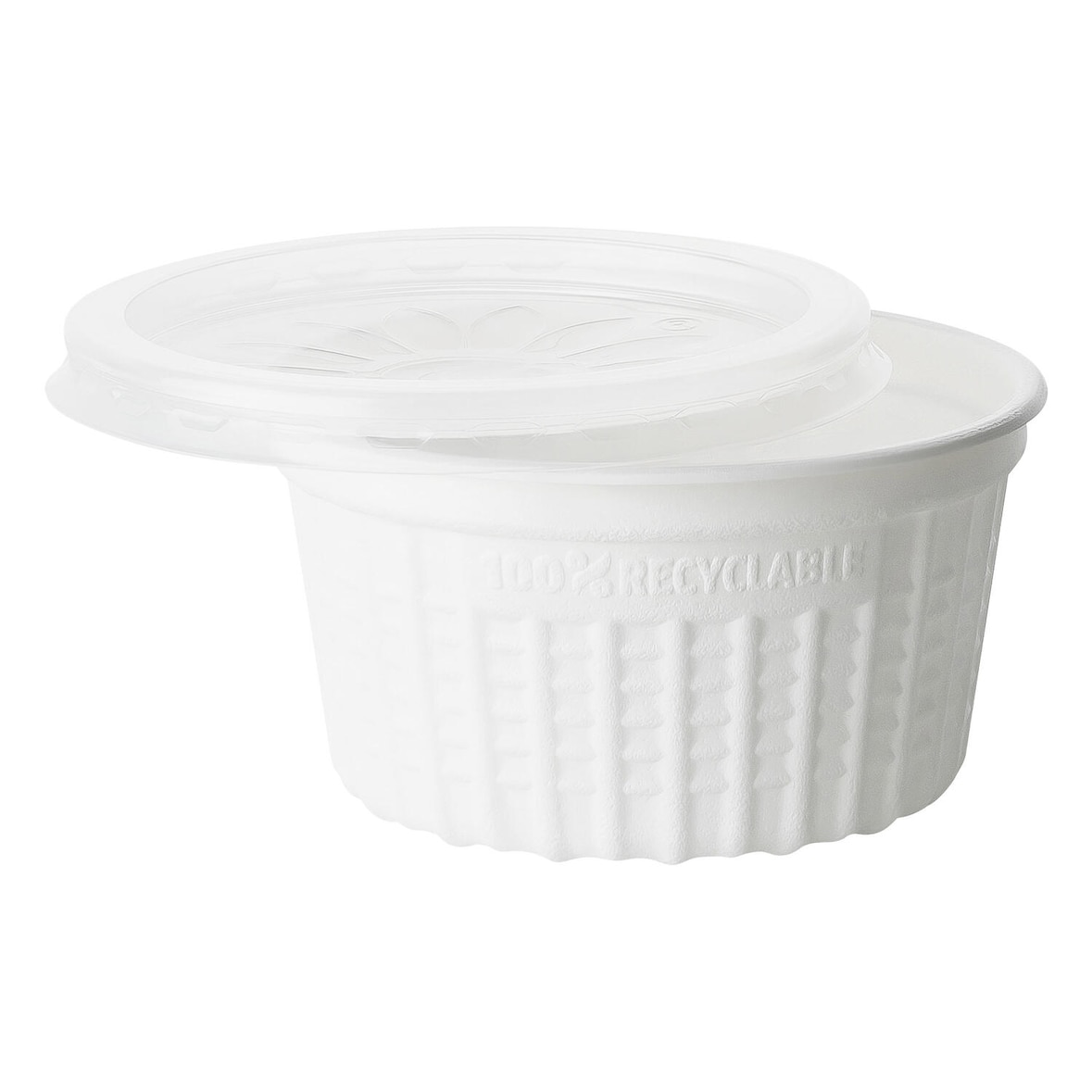 75x Suppenbecher thermoisolierend inkl. Deckel SOUP TO GO PP 350 ml weiss
