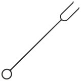 thumbnail of vidaXL Rustikale Feuerstelle mit Schürhaken 76 cm XXL Stahl
