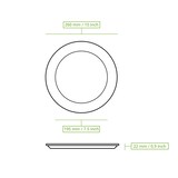 thumbnail of BIOZOYG 50 Stück Einwegteller rund Ø 26 cm Bio Geschirr Zuckerrohr Teller stabil biologisch abbaubar kompostierbar Bagasse Einwegteller Bioparty